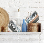 Jetec 2 Pcs Rustic Decorations for Living Room Home Shelf Mantel Entryway Table, Farmhouse Knick Knacks Christian Table Centerpiece Wooden Heart Decor for Dining Room Housewarming Gift(Simple Style)