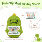 OASSIE Kindergarten Graduation Gifts for Kids - Mini Dinosaur Positive Crochet Animals - Birthday End of Year Preschool Teen Girl Boy Gifts Trendy Stuff for Kids Teens Daughter Sister
