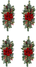 Haute Decor Classic Pre-lit Holiday Swags (Set of 4 - Staircase)