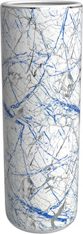 Red Lantern 24" Abstract Blue & Silver Umbrella Stand