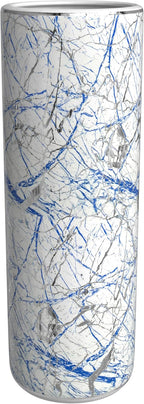 Red Lantern 24" Abstract Blue & Silver Umbrella Stand