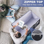 StorageRight Heavy Duty Moving Boxes-Moving Bags with Zipper, Reinforced Handles and Tag Pocket-Collapsible Moving Supplies-Totes for Storage Great for Moving, Storage and Travel 93L(Gray-8 Pack)