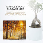 TR-LIFE Plate Stands for Display - 3 Inch Plate Holder Display Stand + Metal Frame Holder Stand for Picture, Decorative Plate, Book, Photo Easel (2 Pack)