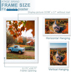 KTKDE 11x17 Picture Frame Set of 5,White Wooden frames, Vertical & Horizontal Wall Hanging for Wall Display,Studio Gallery Photo Frame for Photos, Posters & Art Prints