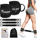 Ankle Resistance Bands with Cuffs, Leg and Glutes Workout Equipment, Resistance Bands with Ankle Straps for Cable Machine Kickbacks, Booty Workouts, Lower Body Exercises - Home Gym Exercise Equipment