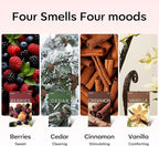 MYARO 20 Packs Cedar Cinnamon Vanilla Berries Potpourri Bag Scent Sachet for Closet Drawer Room Car Home Air Freshener Shoe Odor Elimination