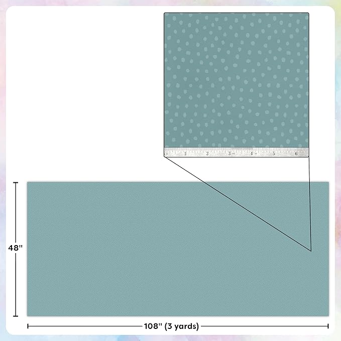 Teacher Created Resources Calming Blue Dots Creative Class Fabric for Classroom Bulletin Boards, Pillows, Curtains, and Crafts