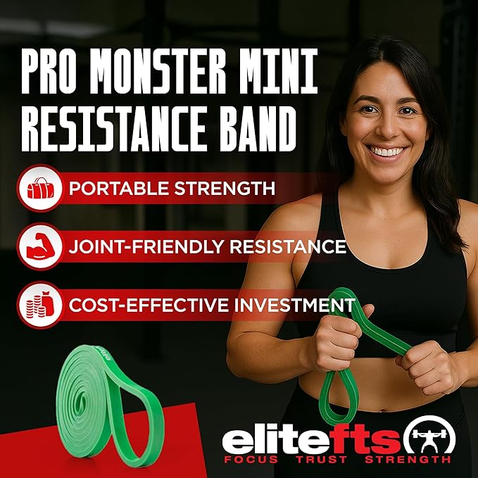 EliteFTS Pro Resistance Band - Boost Core Stability and Flexibility with This Portable, Joint-Friendly Tool