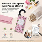 ROSE COTTAGE Large 12 Packs Rose Hanging Closet Deodorizer Air Freshener Long Lasting Scented Sachets Smell Goods for House