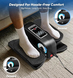HOMGIM Under Desk Elliptical Machine - Quiet Motorized Leg Exerciser with Smart Remote, 12-Speed Manual Programs Auto/3 Auto Programs LCD Display & Bidirectional Motion for Home/Office (Blackish Gray)