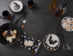Oneida Serveware, Vintro Halloween Hors D'Oeuvres Tray, Made of Porcelain, Dishwasher Safe, Halloween Decor Indoor, Spooky Party Table Decorations, Fall Decor, Rectangular (1 Piece, 9.75 x 6.25-Inch)
