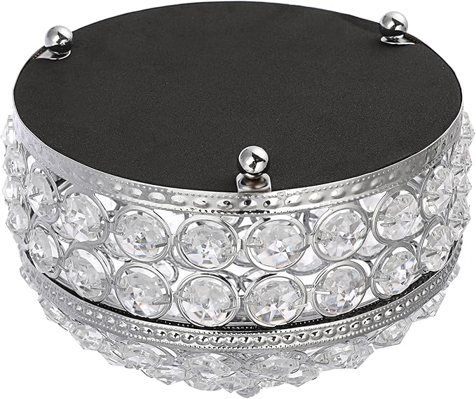 Hipiwe Crystal Mirrored Jewelry Box Trinket Organizer Box Luxury Decorative Ring Box Earrings Storage Holder Keepsake Box Birthday Christmas Gift for Women, X-Large