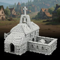 RPG Accessory – 25mm Scale Unpainted Tabletop RPG Game Scenario Piece for Dungeons and Dragons, Trench Crusade Scenery – Medieval Village G AF1124G