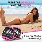 Ankle Resistance Bands with Cuffs, Workout Sets for Women, Resistance Bands for Working Out, Exercise Band for Leg Booty, Home Gym Workout Equipment, Ankle Weights Fitness Band Set