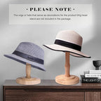 CHADWICK Vintage Style Hat Rack Stand, Light Wooden Hat Display Stand, Cap Organizer and Wig Holder Display Rack for Closet, Home Decor
