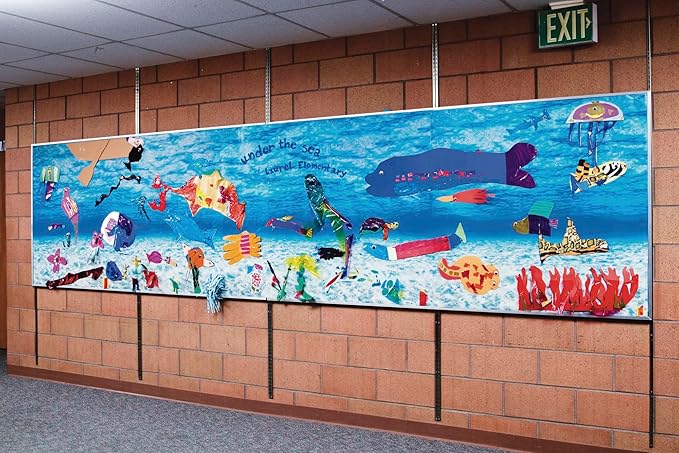 Fadeless Bulletin Board Paper, Fade-Resistant Paper for Classroom Decor, 48” x 50’, Under the Sea, 1 Roll