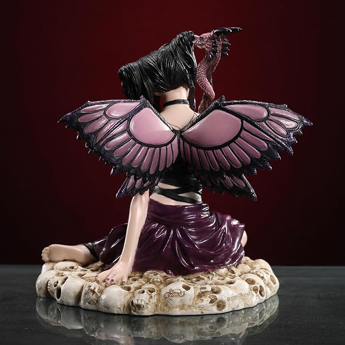 Veronese Design 5 7/8 Inch Darkling Gothic Butterfly Fairy by Selina Fenech Resin Collectible Figurine Sculpture