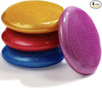 Libima 4 Pcs Glitter Wiggle Seat for Sensory Kids Inflated Wobble Cushion Sensory Seat Flexible Seating for Classroom Elementary, Balance Disc for Kids Adult Office Home