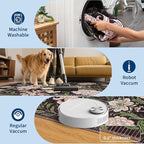 GarveeHome Plum Pink Floral Botanical 2.5x8 Washable Kitchen Runner Rugs Non Slip Black Purple Vintage Boho Cottage Long Rug for Hallways Bedroom Entryway Bathroom Mat with Rubber Back