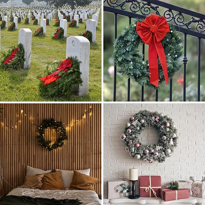 Pack of 2 12 Inch Wire Wreath Frame – Heavy-Duty Round Metal Wreath Form for DIY Crafts, Floral Arrangements, Christmas Wreaths, Holiday Decorations, and Wedding Home Décor Projects