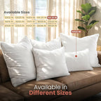 Utopia Bedding 14x22 Pillow Inserts, Set of 2, White – Indoor Decorative Throw Pillows for Bed, Sofa & Couch – Soft, Supportive & Fluffy Cushion Inserts