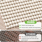 Songrey Non-Slip Rug Pad 9x12 FT, Extra Thick Carpet Pads for Hard Surfaces, Prevents Sliding and Secures Rugs, Provides Floor Protection with Comfort Cushioning