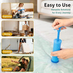 12 Pack Small Travel Vacuum Storage Bags, Portable Vacuum Seal Bags for Clothing Travel with Pump, Space Saver Bag for Luggage Suitcases Clothes Bedding Seasonal Storage