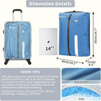 Vacuum Bag for Travel, Professional IPX8 Waterproof Reusable Vacuum Compression Bags for Travel Suitcases, Durable Space Saver Bag(1 Large,No Pump)