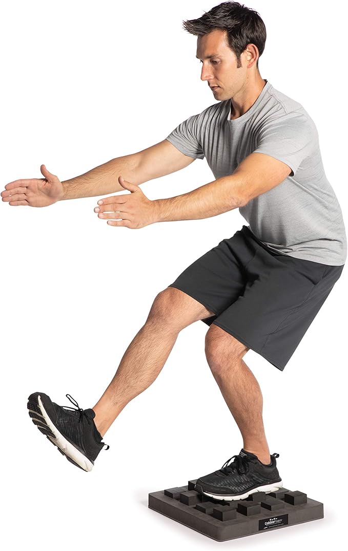OPTP CobbleFoam Uneven-Surface Balance Trainer - Versatile Balance Board Training System Developed by a Physical Therapist for Injury, Surgery, Rehabilitation, and Sports Training