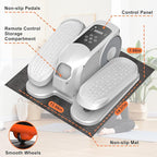 Mini Under Desk Elliptical Low Impact Electric Leg Exerciser As Seen on TV While Sitting for Seniors with Non-Slip Mat Quiet & Portable for Home and Office