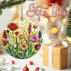 Christmas Ornament, Stained Glass Ornament, Christmas Ornaments for Tree, Hanging Ornaments for Home Decor & Xmas Decorations – Holiday Decor, Gift Ideas, Perfect Holiday & Xmas Gifts - Wildflower
