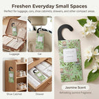 ROSE COTTAGE Large 12 Packs Jasmine Hanging Closet Deodorizer Air Freshener Long Lasting Scented Sachets Smell Goods for House