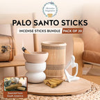 Palo Santo Sticks - Incense Sticks for Spiritual Cleansing, Stress Relief, Meditation Accessories, Home Fragrance - Sustainably Wild Harvested - Pack of 20 - Alternative Imagination