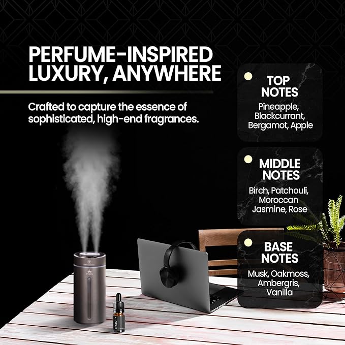 Greed Diffuser Oil | Perfume Diffuser Oil Refill | 10ml Oil Diffuser Essential Oils | Versatile and Mess-Free | Long-Lasting Essential Oils for Humidifiers for Spa, Home, and Office by Perfa