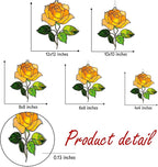 Rose Flower Acrylic Suncatcher, Flower Suncatchers for Window Hangings, Stained Glass Effect Garden Decor, Gift for Mother's Day, Mom, Grandma, Wife, Women