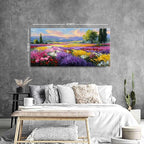 Flower Wall Art Vintage White Floral Canvas Pictures Abstract Blooming Flower Prints Painting Large Abstract Botanical Blossom Wall Decor Elegant Artwork Bedroom Living Room Decoration 29.53x57.87"