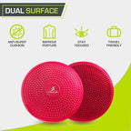 ProsourceFit Core Balance Disc Trainer, 14” Diameter with Pump for Improving Posture, Fitness, Stability