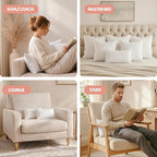 Utopia Bedding 12x20 Pillow Inserts, Set of 2, White – Indoor Decorative Throw Pillows for Bed, Sofa & Couch – Soft, Supportive & Fluffy Cushion Inserts