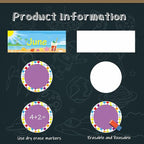 Zonon 48 Pieces Holiday Monthly Headliners Set 12 Months of The Year Headers Seasonal Monthly Bulletin Board Borders with 36 Round Blank Confetti Cutouts(Cute Style)