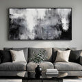 Large Framed Black and White Abstract Wall Art for Living Room, Grey Horizontal Canvas Prints Paintings Artwork for Walls, Neutral Modern Minimalist Pictures Wall Decor for Bedroom Office 30x60