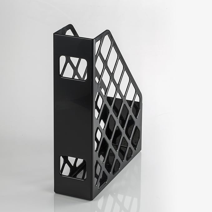 Officemate Recycled Magazine File, Black, 12 Each (26082)