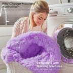 OLANLY 2x4 Machine Washable Runner Rugs for Hallway, Soft Fluffy Shaggy Bedside Rugs for Bedroom, Living Room, Indoor Floor Carpet for Kids Girls and Boys, Nursery Rooms, Home Decor Aesthetic, Purple