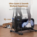MERACH Elliptical Exercise Machine, Hyper-Quiet Magnetic Drive Elliptical Machine with 16 Resistance Levels, 330LBS Loading Capacity, Compact Elliptical Training Machines with MERACH App, E19