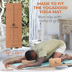 Cork Yoga Blocks + Yoga Towels Bundle - 2 Natural Cork Yoga Blocks & 2 Super-Absorbent Non-Slip Towels - Eco-Friendly, Durable & Supportive Set for Hot Yoga, Pilates, Meditation & Home Workouts