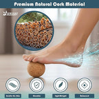 Premium Cork Balance Board – Foot Strengthener & Ankle Stability Trainer for Mobility Support, Fall Prevention & Physical Therapy | Natural Cork Foot Function Trainer for Balance, Rehab & Daily Wellness