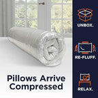 Amazon Basics Square Hypoallergenic Pillow Insert, Sofa Bed Couch Decorative Stuffer, 18", 4 Pack