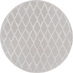 Modern Indoor Rug Diamond 4 Round Area Rugs for Living Room Luxury Kitchen Bedroom Durable Soft Geometric Durable Low and High Pile Stain Resistant Non Shedding Area Carpet 4 Round