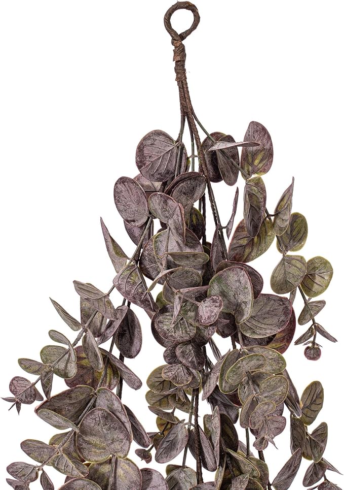 Vickerman 36" Artificial Burgundy Spiral Eucalyptus Vine