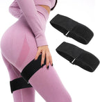 2 Pcs Occlusion Bands Glutes Hip Building Blood Flow Restriction Bands BFR Bundle Booty Bands Best Fabric Resistance Bands for Women Exercising Your Butt Squat Thigh Fitness