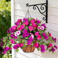 3 Bundles Artificial Fake Flowers for Outdoors with Hanging Baskets Faux Hanging Flowers Plants for Outdoor Planters UV Resistant Silk Flowers for Outside Spring Home Front Porch Garden Décor